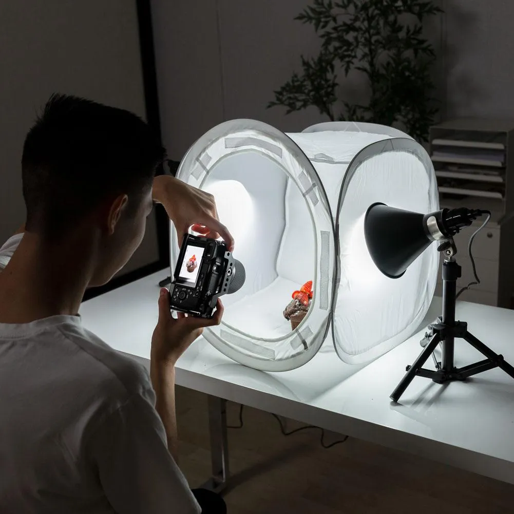 16" Product & Food Photography Lighting Studio Tent 'KONTENT KUBE' Kit