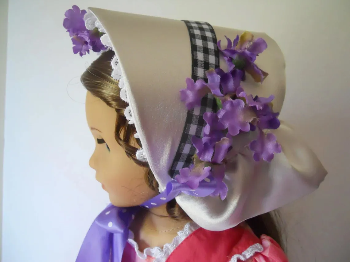 1850s Bonnet 18 Inch Doll Sewing Pattern