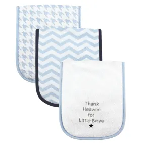 3-Pack Thank Heaven for Little Boys Burp Cloths 02354