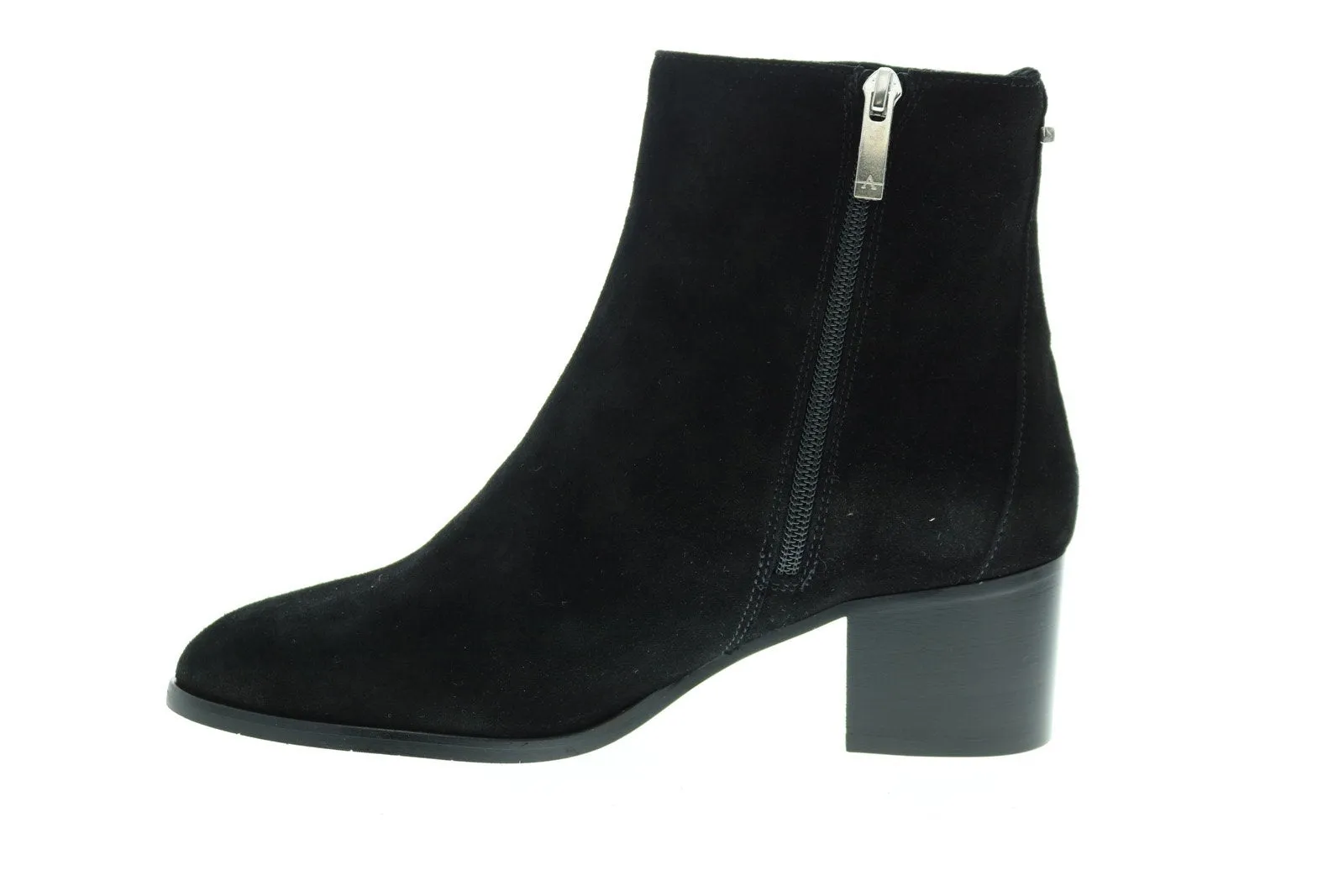 Aquatalia Noelia Suede 34L3577-BLK Womens Black Suede Ankle & Booties Boots