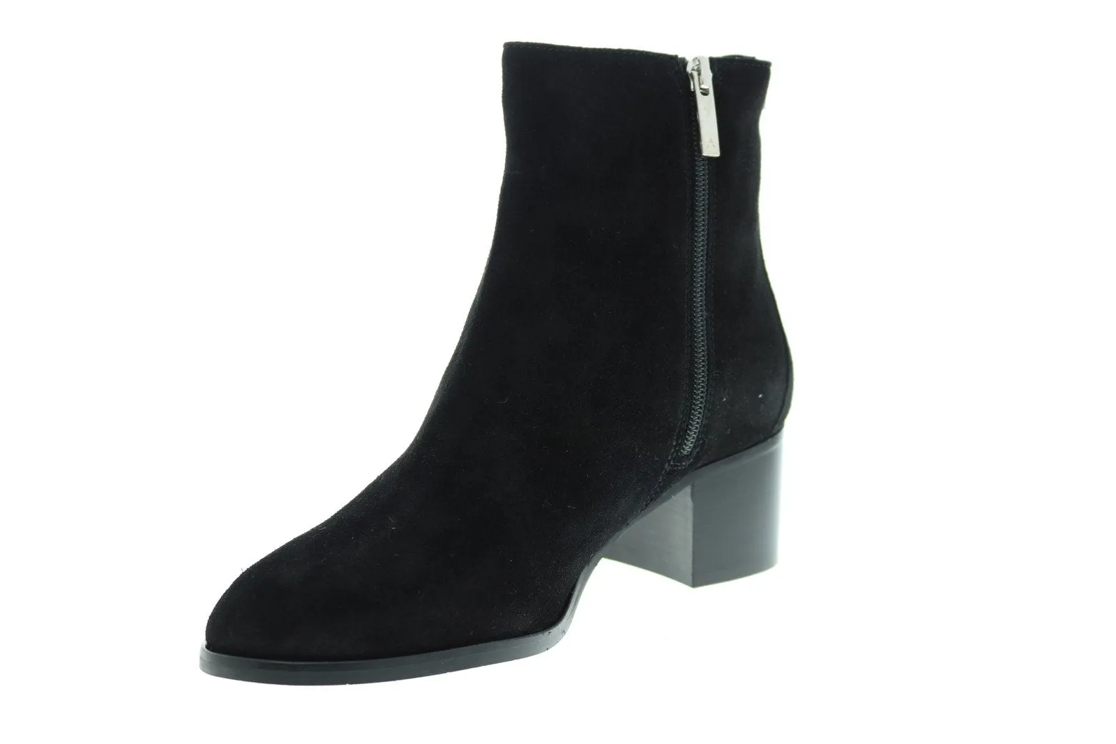 Aquatalia Noelia Suede 34L3577-BLK Womens Black Suede Ankle & Booties Boots