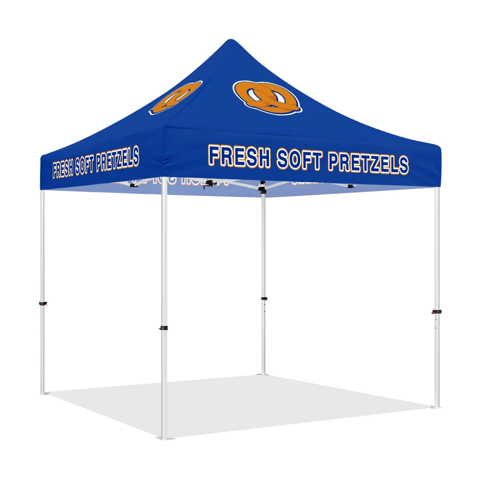 Booth Tents- Fresh Soft Pretzels 10x10 Pop Up Canopy Tent