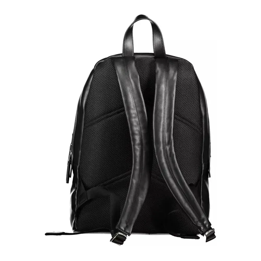 Calvin Klein Black Polyester Men Backpack