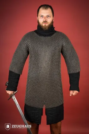 Chainmail Haubergeon Roundring 9mm Steel Oiled