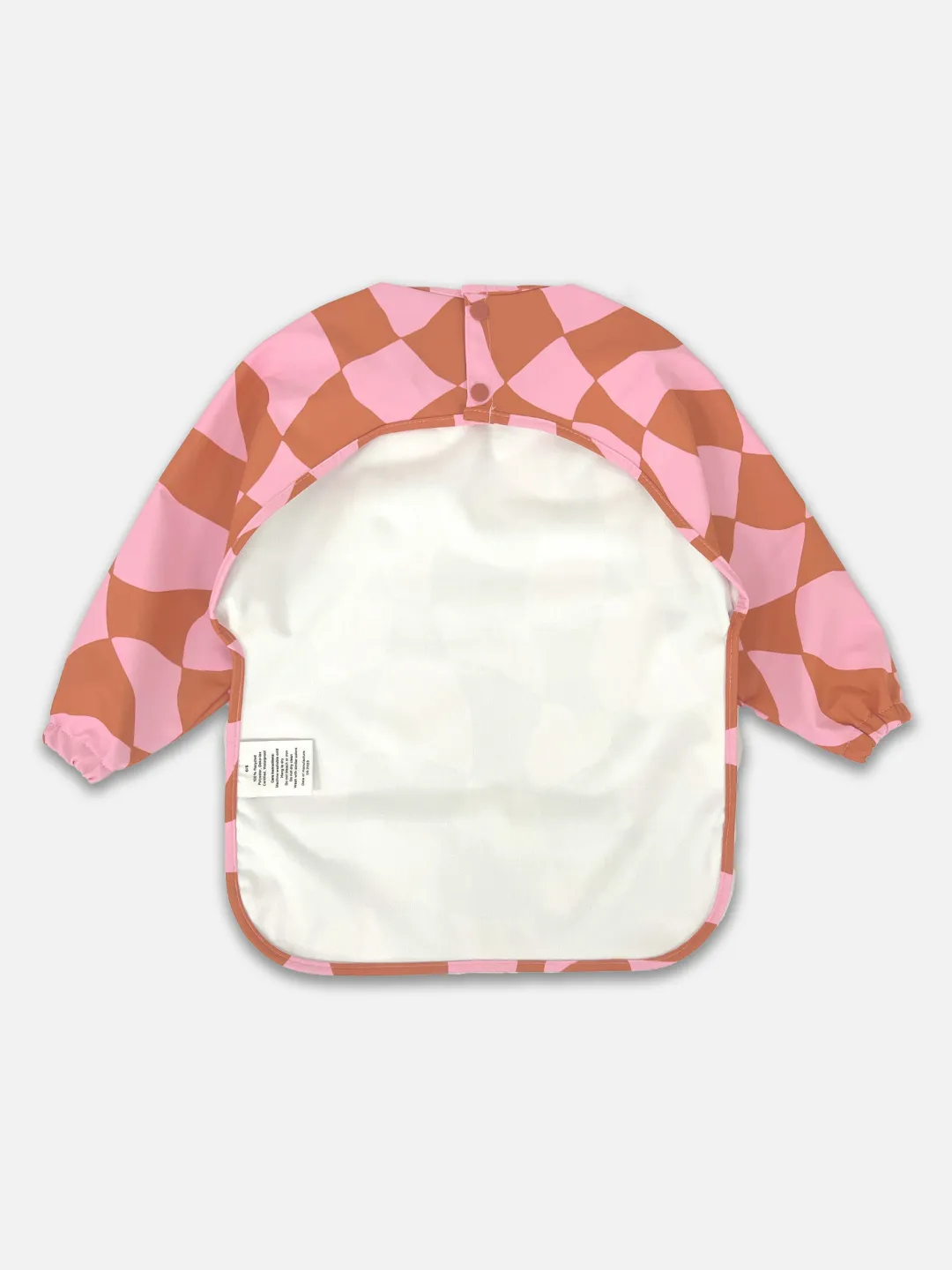 Children's Smock Bib – Pink Checkers