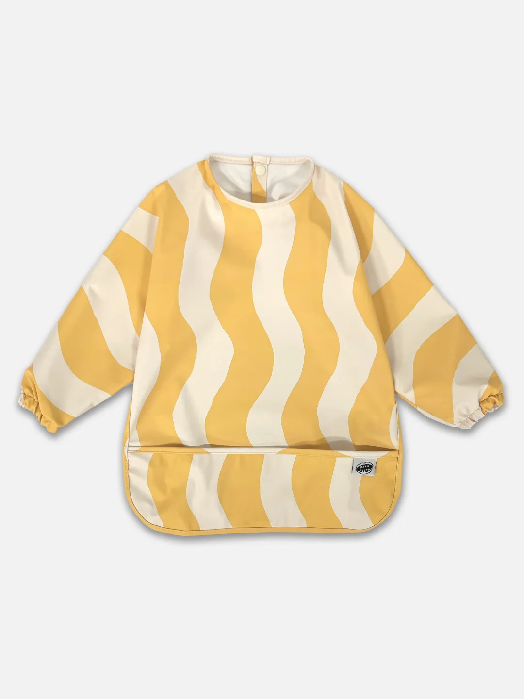 Children's Smock Bib – Yellow Waves