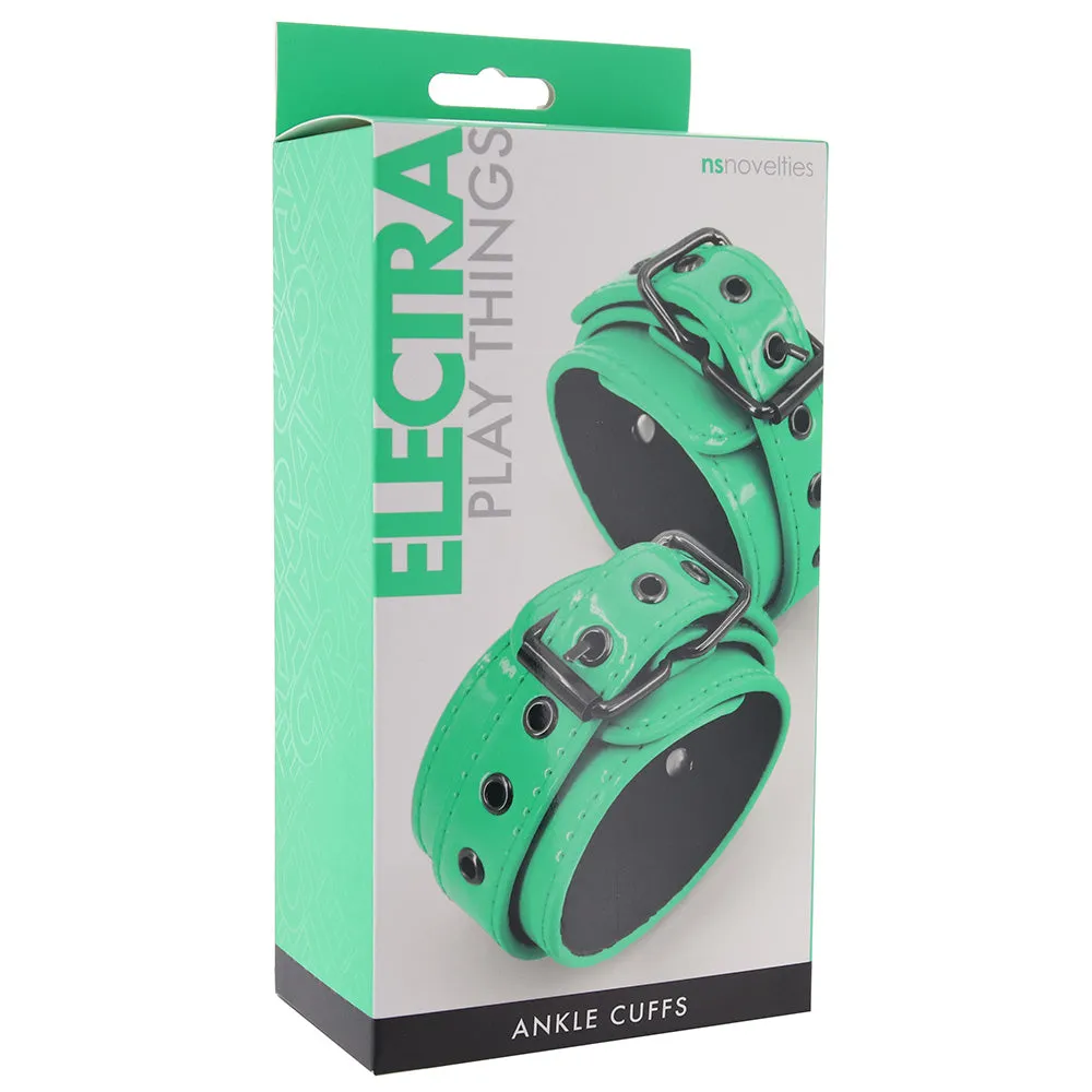 Electra Play Things Ankle Cuffs in Neon Green