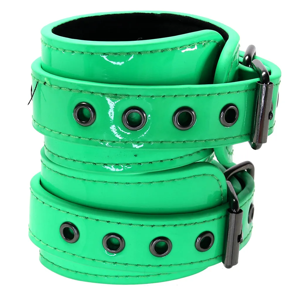 Electra Play Things Ankle Cuffs in Neon Green