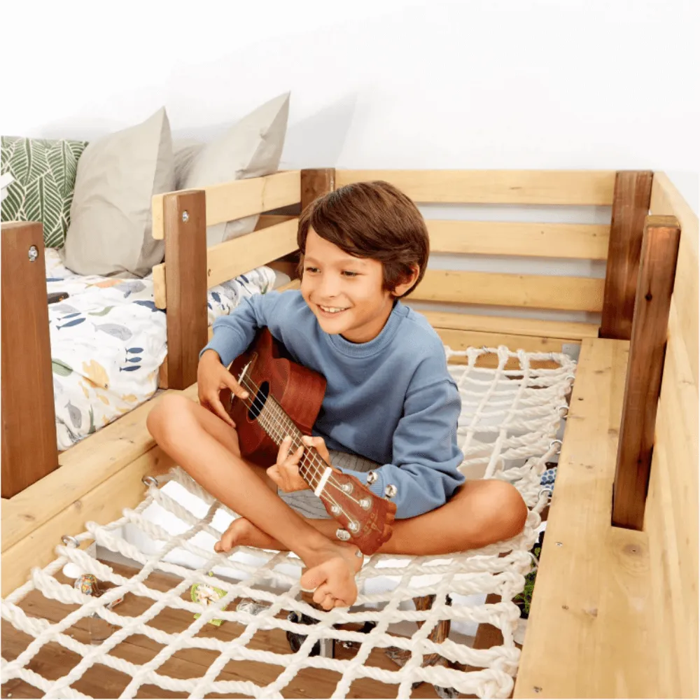 Little Tikes Wooden 4-In-1 Study Fort 5ft Loft Bed Set