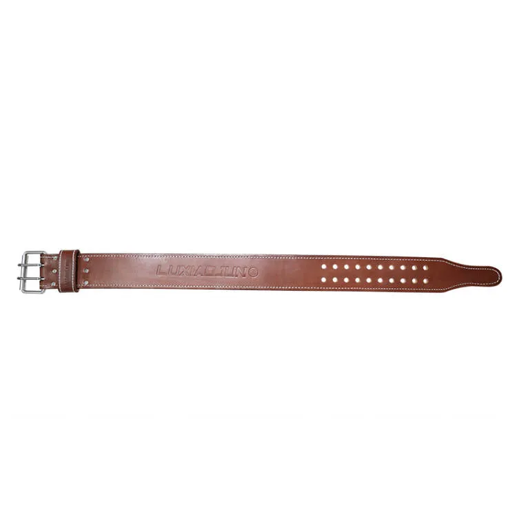 LUXIAOJUN 3" Double Breasted Leather Belt