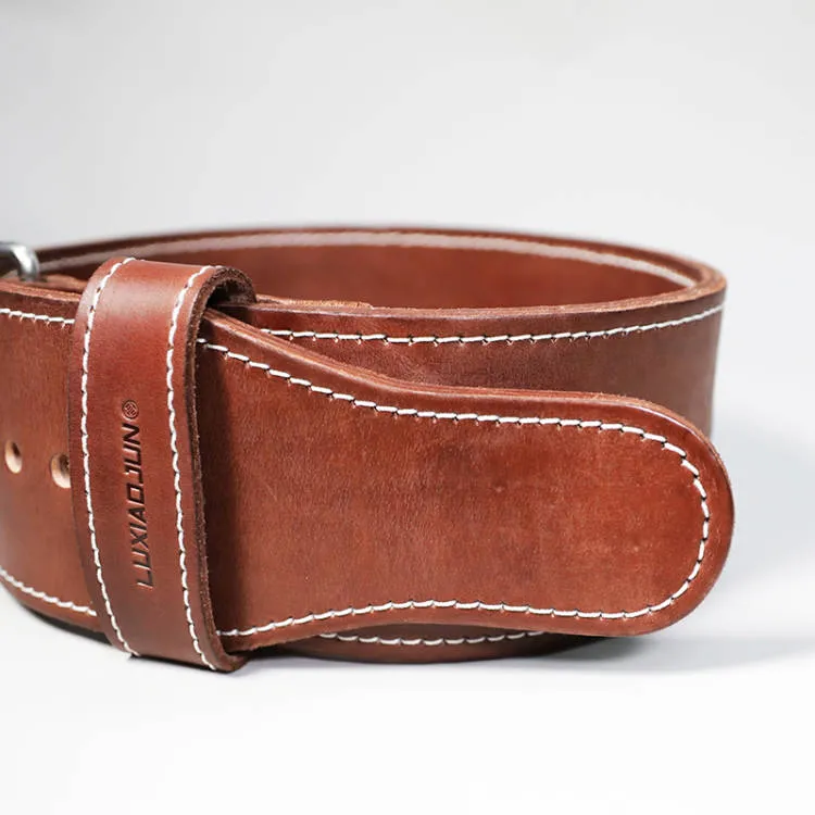 LUXIAOJUN 4" Lifting Leather Belt