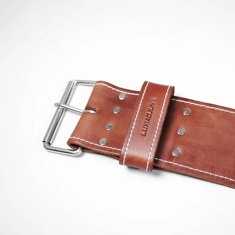 LUXIAOJUN 4" Lifting Leather Belt