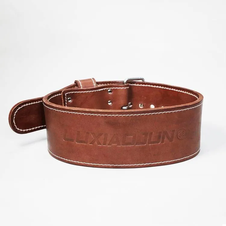 LUXIAOJUN 4" Lifting Leather Belt