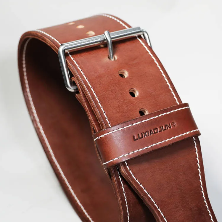 LUXIAOJUN 4" Lifting Leather Belt