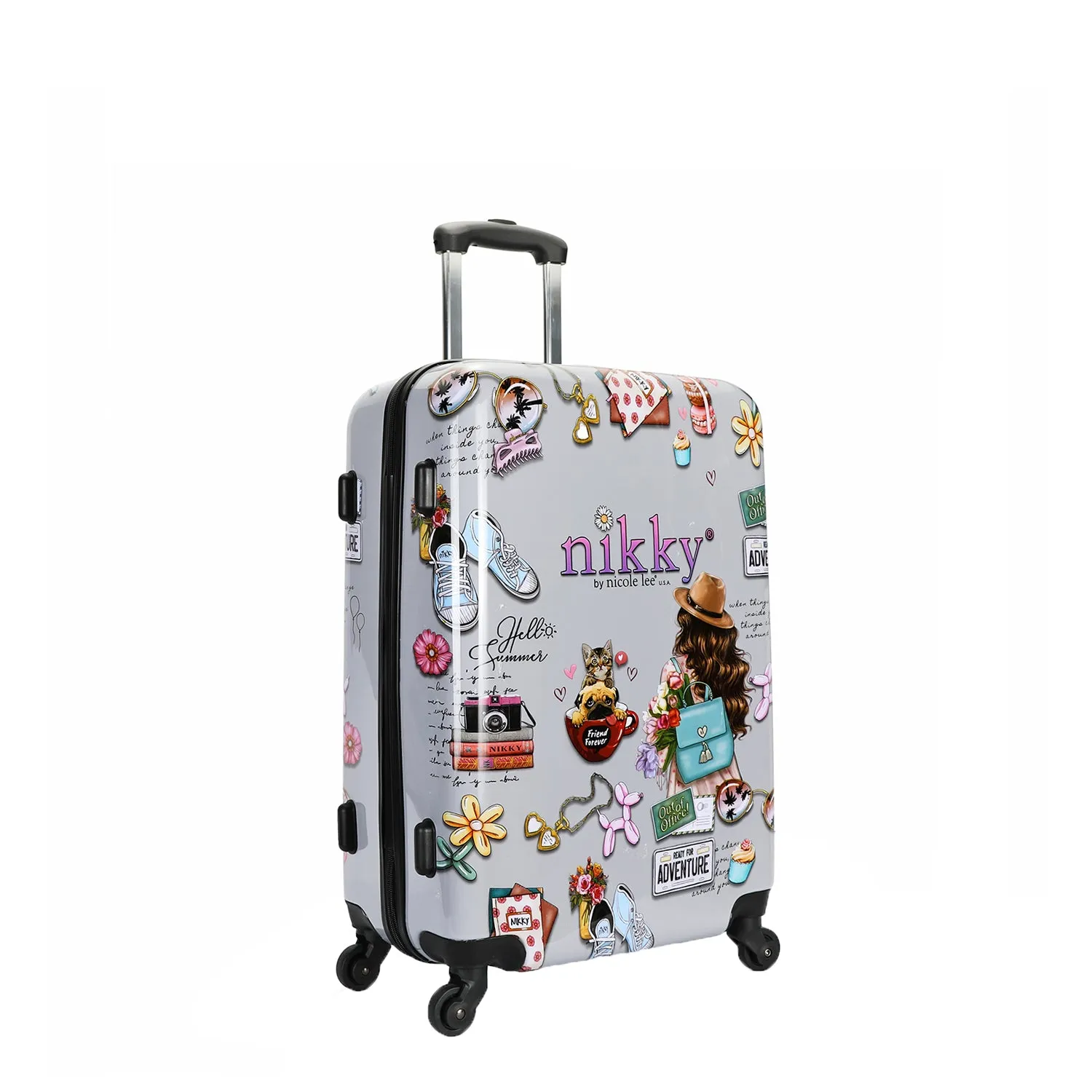 NIKKY 3 PC HARDCASE SET LUGGAGE