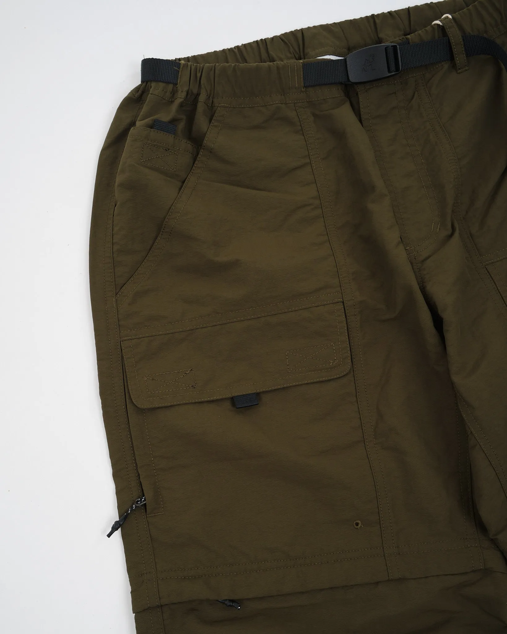 Nylon Tussah Convertible Pant Deep Olive