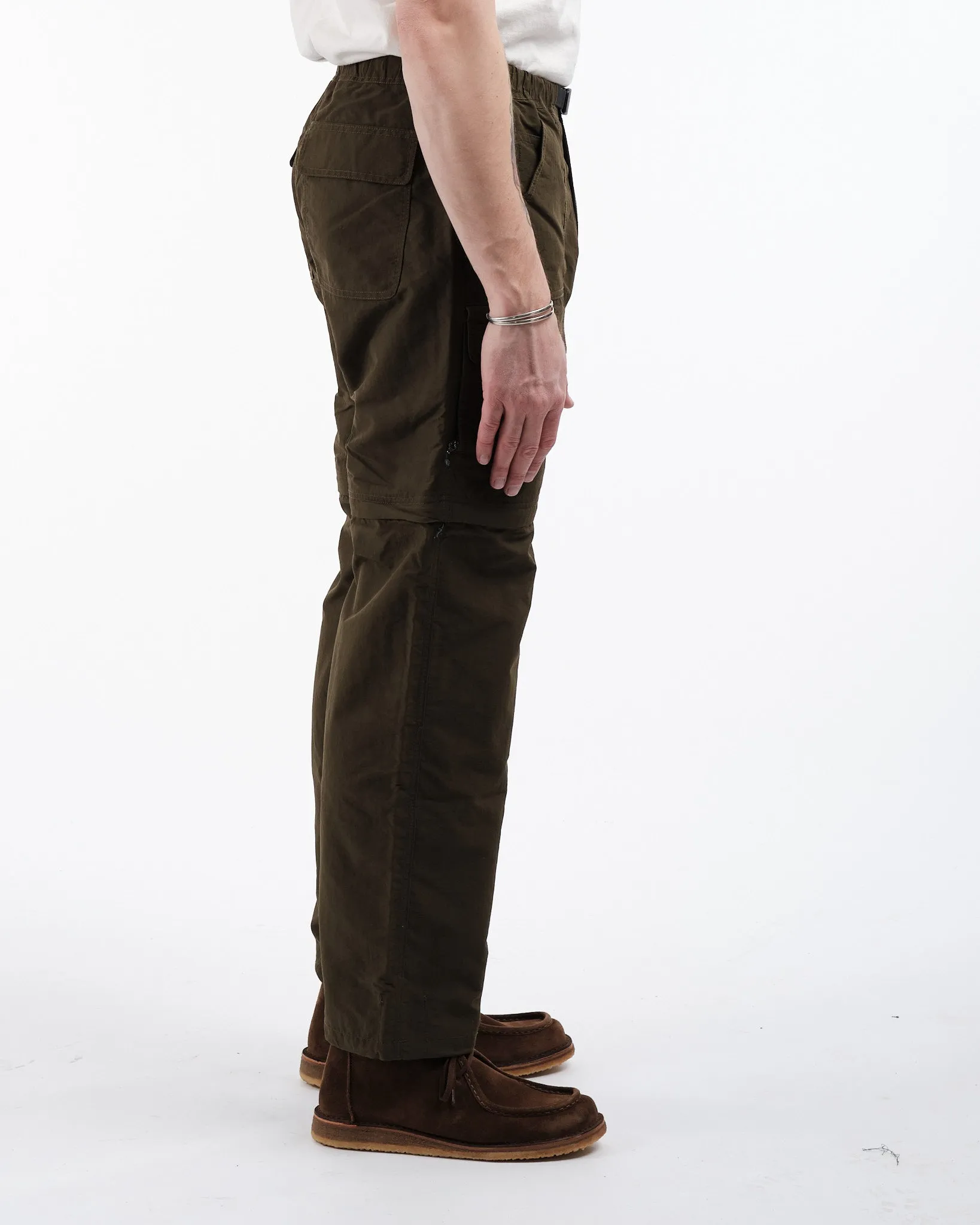 Nylon Tussah Convertible Pant Deep Olive