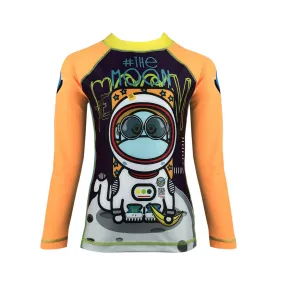 Scimia Moon Boys Long Sleeve Rash Guard Shirt