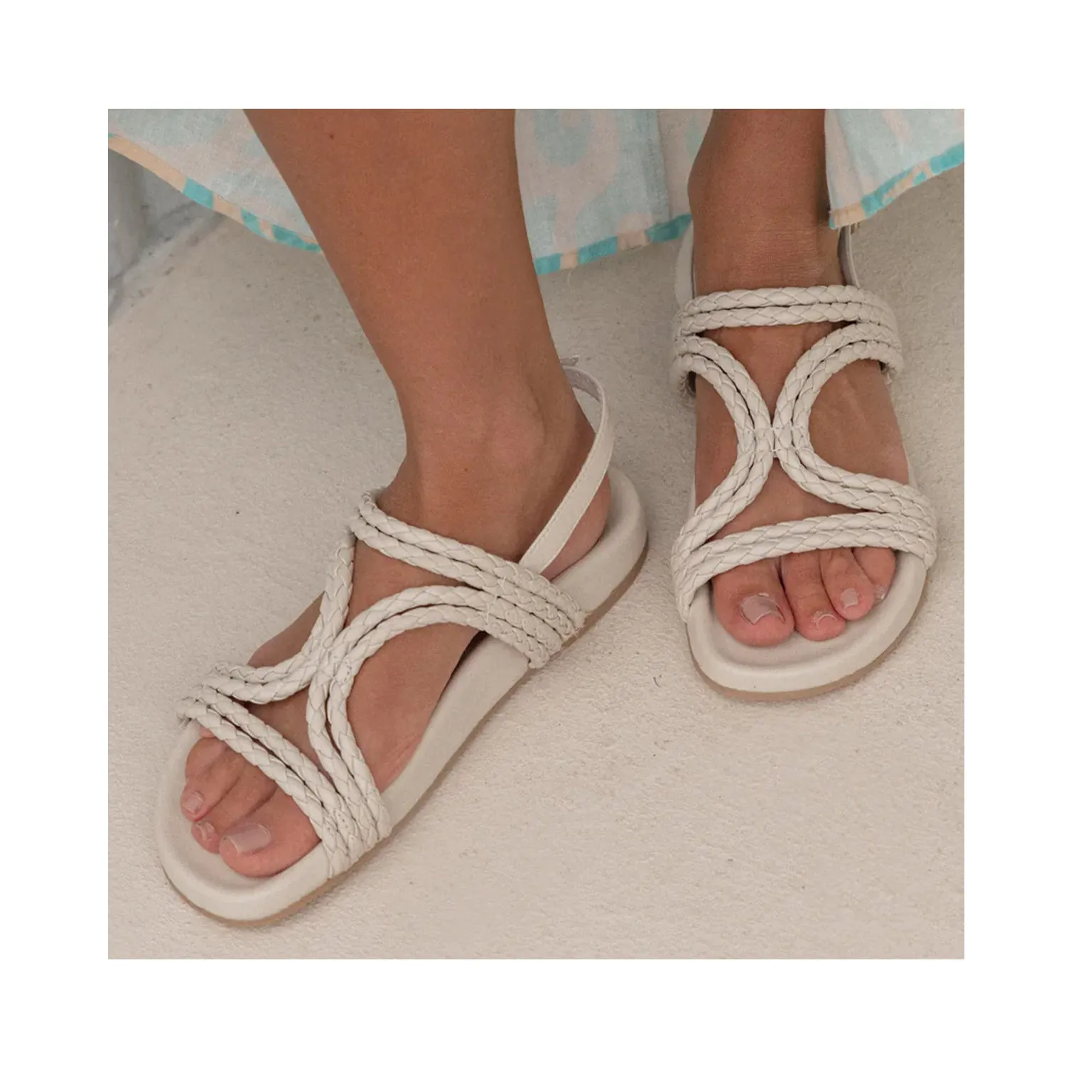 Shoe Kara Sandal - Vanilla